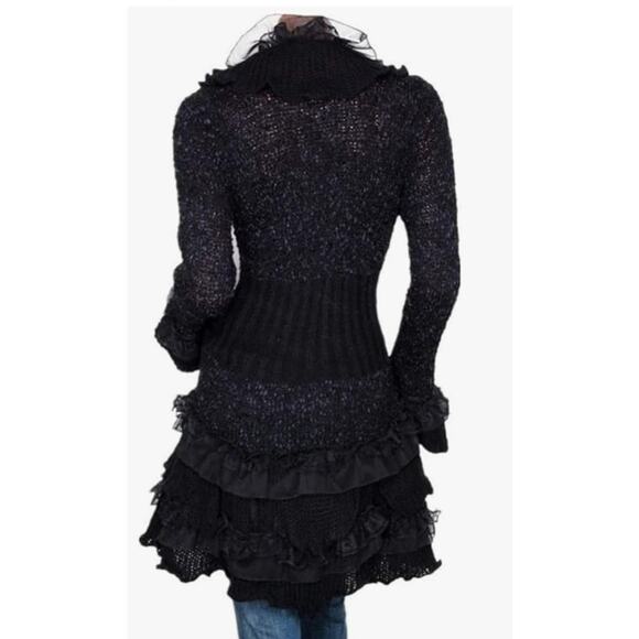 Carmen by Dance in Brazil Victorian Gothic Witchy Open Front Knit Sweater, OSFM - Picture 2 of 12